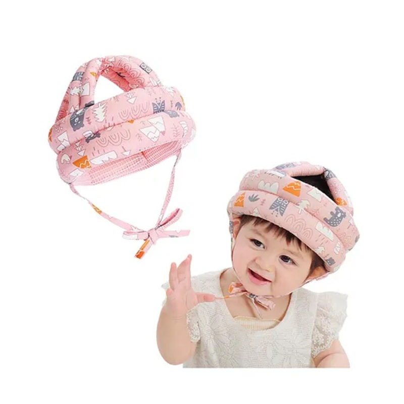 Bunie Adjustable Protective Baby Safety Helmet for Toddlers  Pink