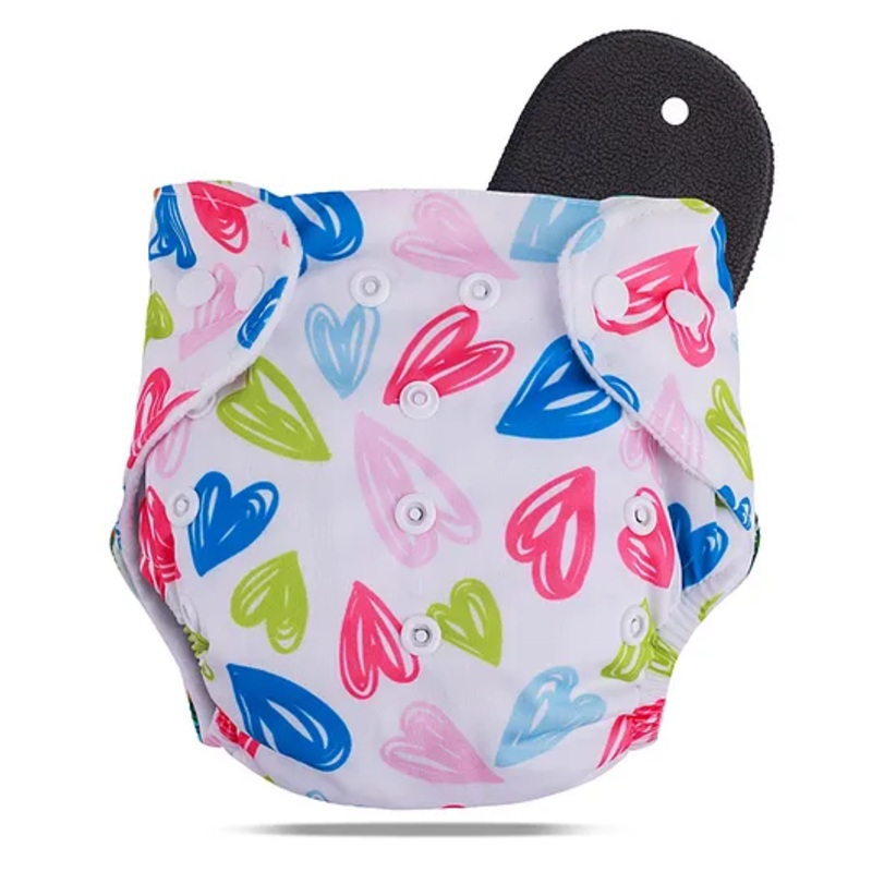 Devico Leakage Proof Reusable Cloth Diaper With 5 Layer High absorbent Pad Pack of 1- Pink