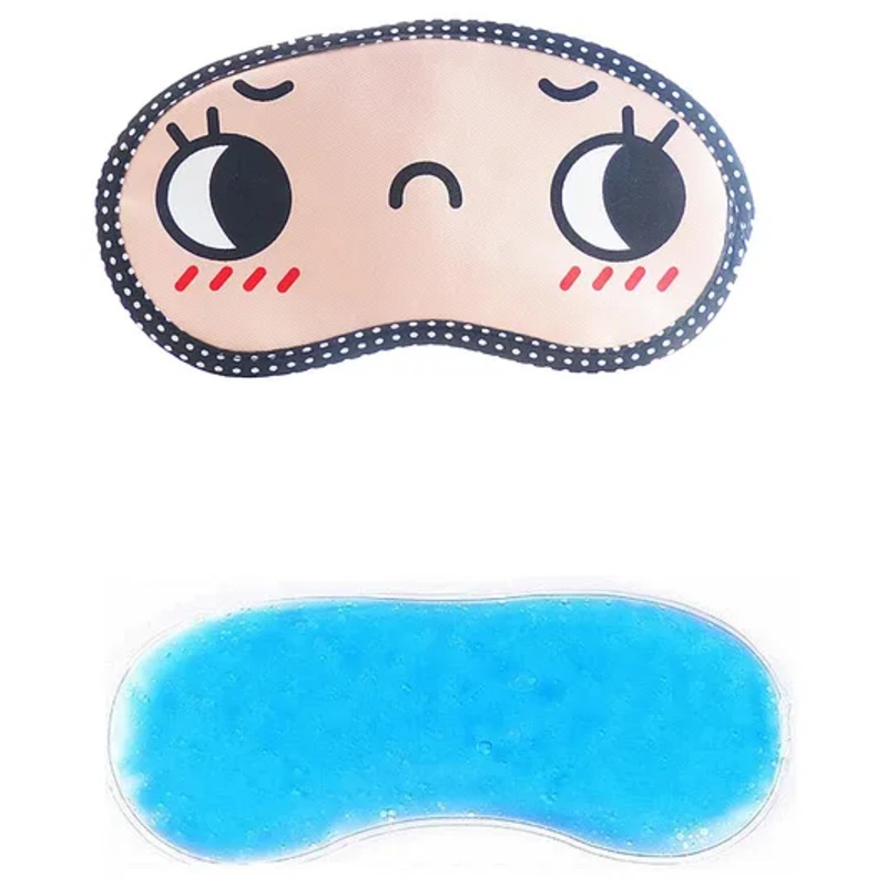 Jenna Open Eye Printed Sleeping Eye Mask With Cooling Gel