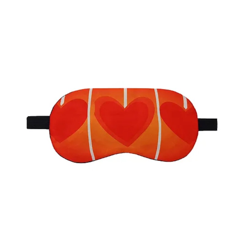 Jenna Print Cute 3 Heart Red Sleeping Eye Shade Mask Cover