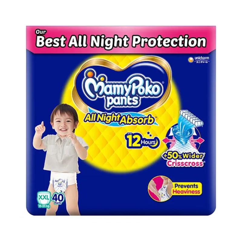 MamyPoko Pants All Night Absorb XXL (Extra Extra Large) – 40 pieces