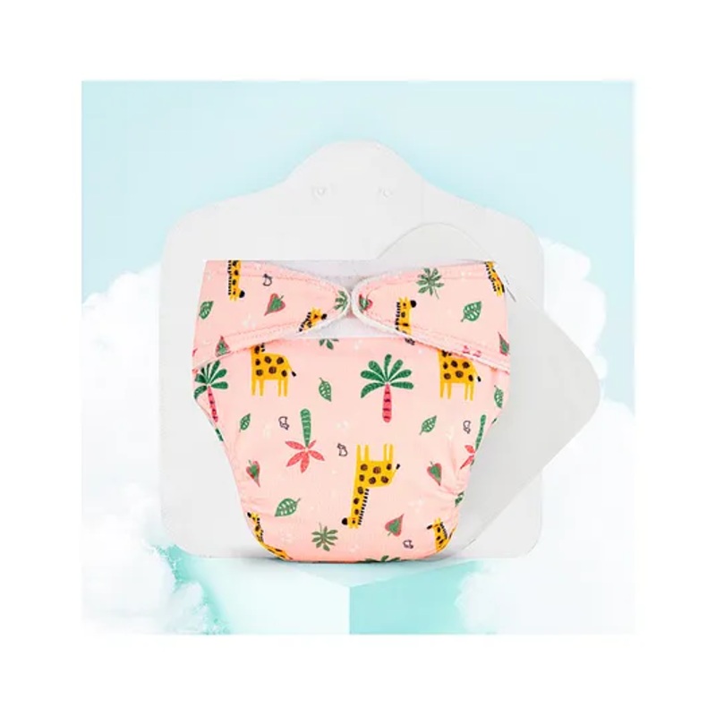 SuperBottoms Freesize UNO SuperSoft Cloth Diaper with Velcro | Reusable | Adjustable Fit | Dry Feel | 3M-3Y | With Booster Pad