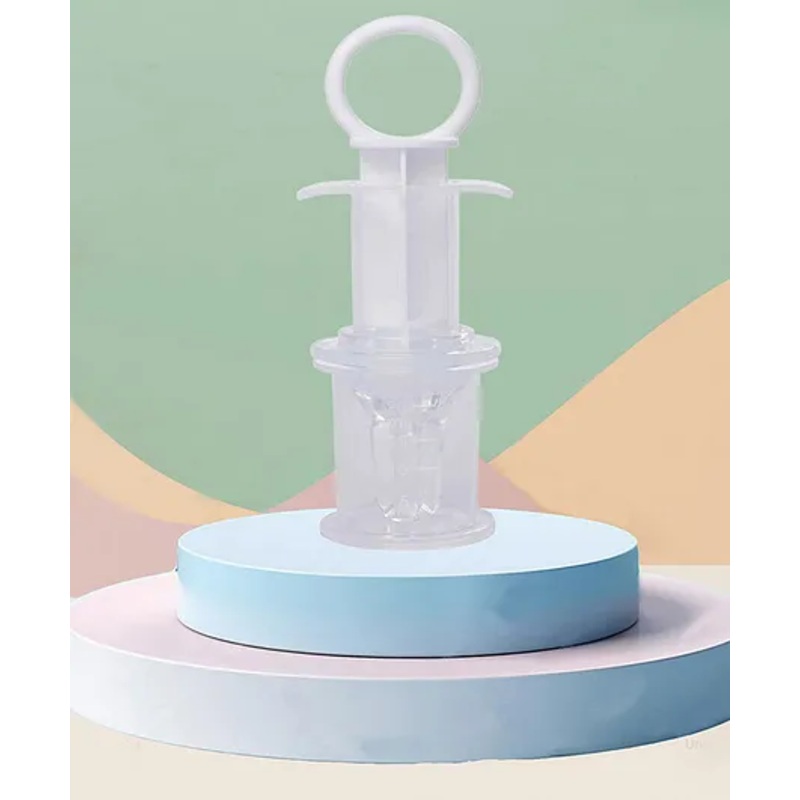The Cheeky Kidzz Multi-Functional Baby Smart Medicine Needle Feeder Squeeze Medicine Dropper (WHITE)