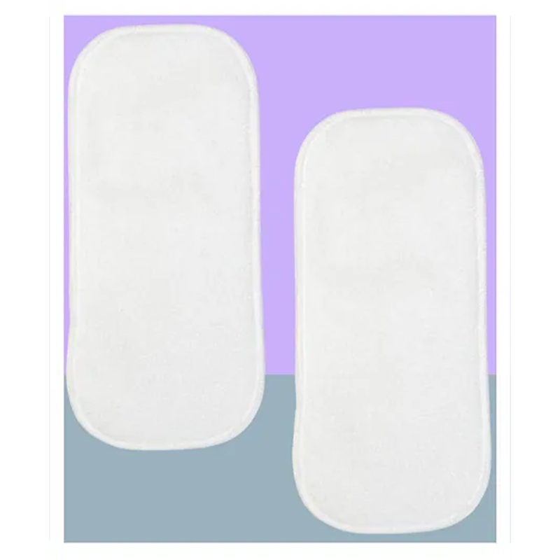 The Cheeky Kidzz Pack Of 2 Baby Adjustable Reusable Microfiber Bamboo Soaker Wet-Free Insert Pads For Cloth Diapers Nappies Quick Dry(0-24 Months)