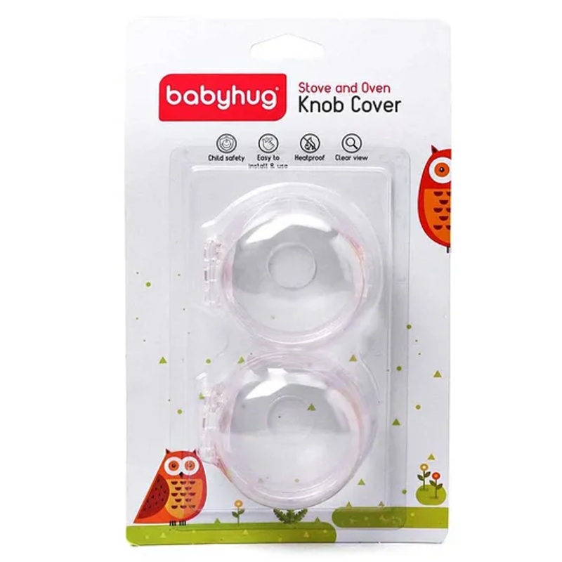 Babyhug Stove Or Oven Knob Cover – White