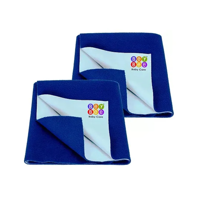 Bey Bee Cotton Baby Bed Protecting Mat Small Size Pack Of 2 – Royal Blue
