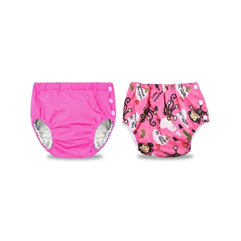 Chinmay Kids Reusable Swimwear Diaper Pool Pants Pack of 2 – Pink