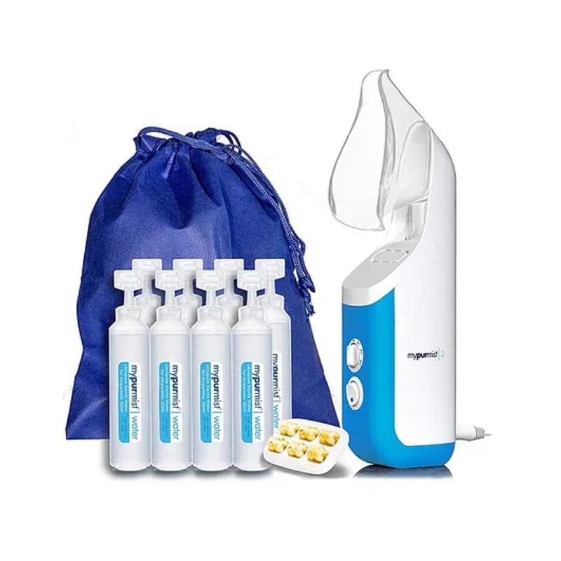 Mypurmist 2 in 1 Handheld Steam Inhaler & Air Purifier – White Blue