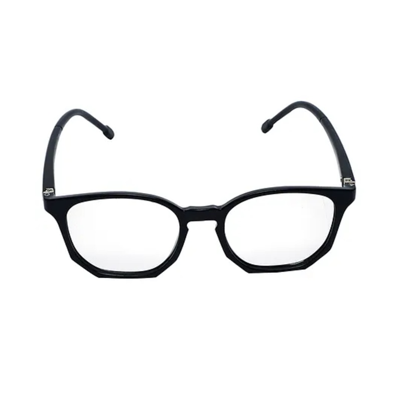 Spiky Blue Block Zero Power TR90 Anti Glare Glasses – Black Blue