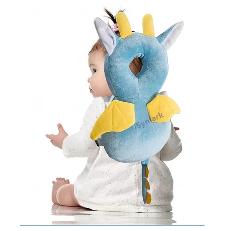 Synlark Baby Head Protector Cushion Fall Protection Head Back Safety Protector Pad – Sky Blue