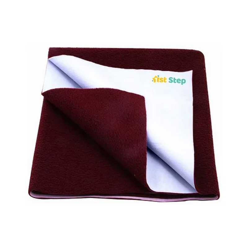 1st Step Dry Extra Absorbent Bed Protector Sheet Small – Maroon