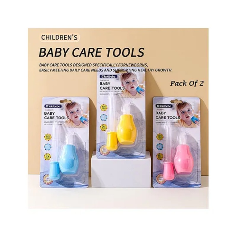 Baby Miniature Combo of Medicine Dispenser and Nasal Aspirator-Colors may Vary-Pack of 2