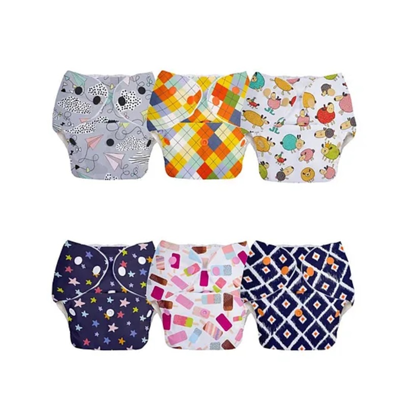 SuperBottoms BASIC Reusable Cloth Diaper for babies 0-3 Years | Freesize Adjustable, Washable and Reusable Cloth Diaper for babies | Outer Shell only | (No inserts included) – Pack of 3