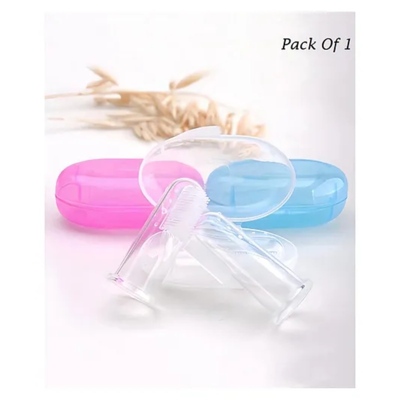 Baby Miniature Baby Goods Collection Box Spot Finger Toothbrush with Receiving Multifunctional-Pack of 1-Color May Vary