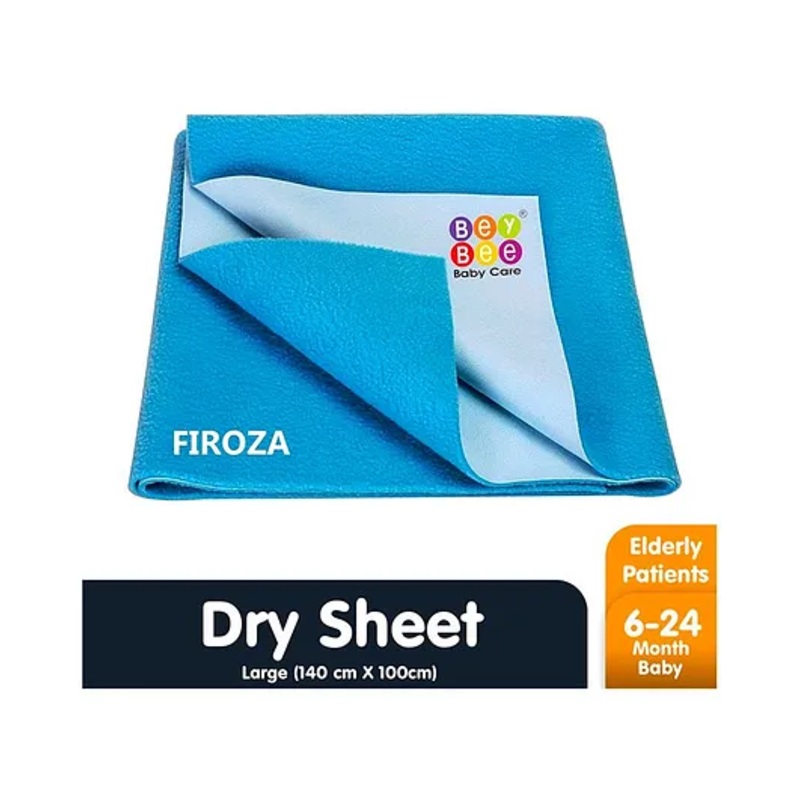 BeyBee Waterproof Baby Bed Protector Dry Sheet for New Born Babies Large – Firoza
