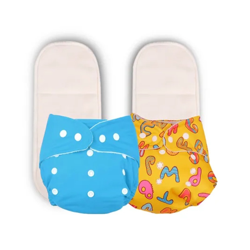 Deedry Reusable Cloth Diapers With Insert Pack of 2 – Blue