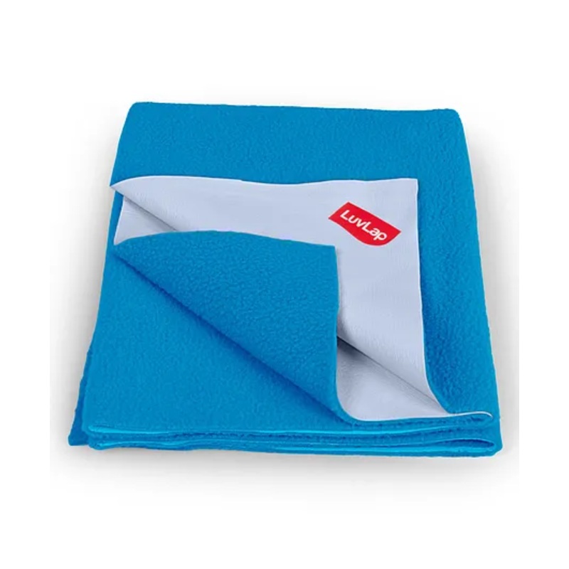 LuvLap Instadry Extra Absorbent Quick Dry Sheet for baby, Baby Bed Protector, Waterproof baby sheet, 0m+ – Extra Large, 140 x 200cm (Royal Blue)