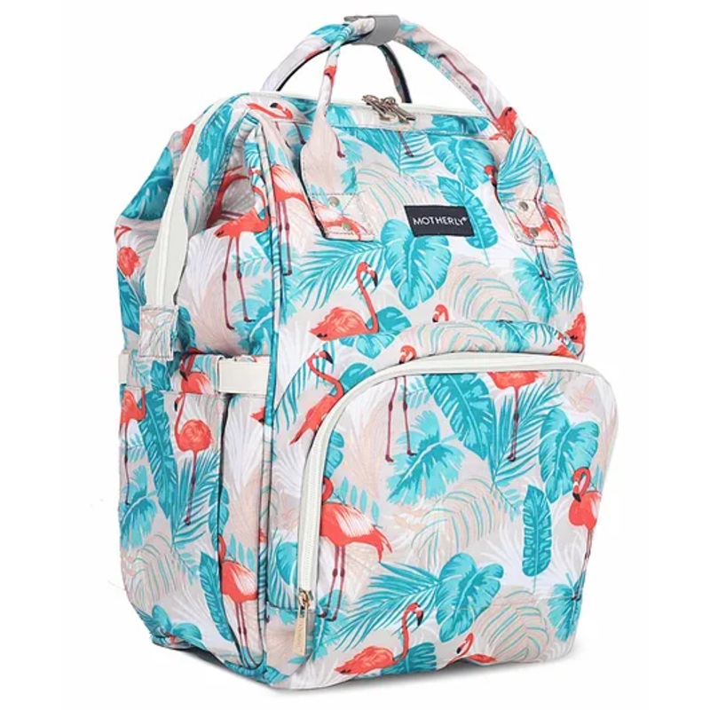 Motherly Elegant Diaper Bag for Mothers for Travel with Warranty | Spacious Diaper Bags for Mom | Baby Bag for Mother Travel  (Flamingo)