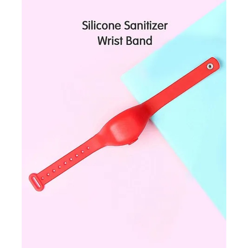 Silicone Sanitizer Refillable Wrist Band (Color May Vary)