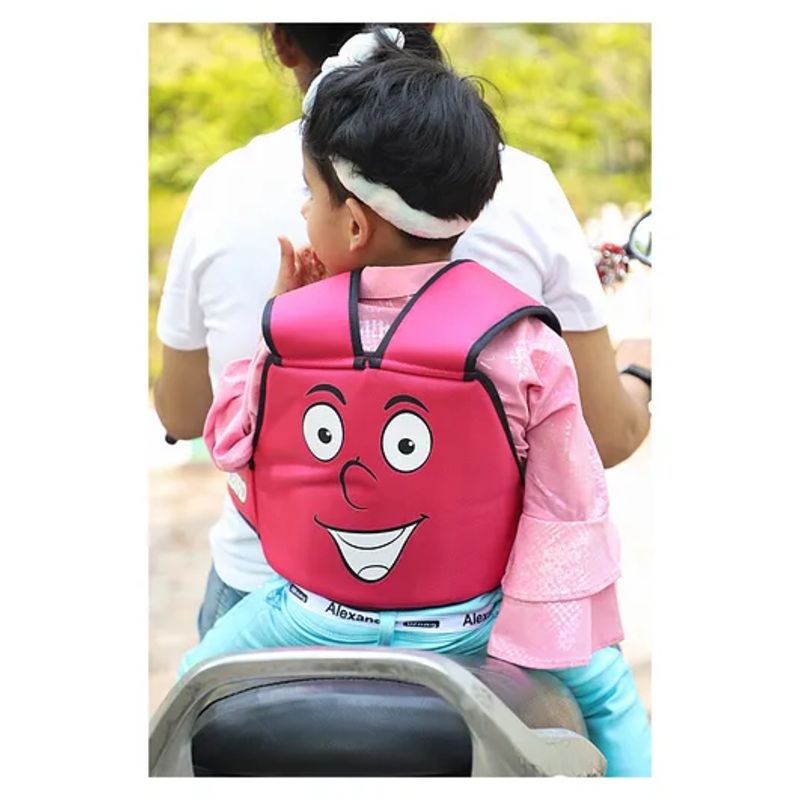 Steelbird Baby Safety Belt for two wheelers-CF- Pink