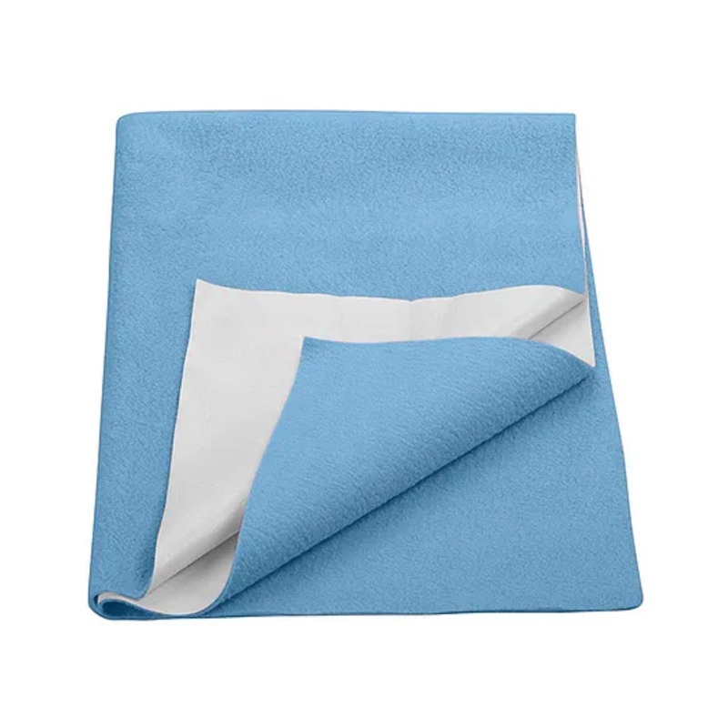 Trance Home Linen Supersoft Baby Dry Sheet Quick Dry Waterproof Baby Bed Protector Sheet for Kids- Medium, Sky Blue