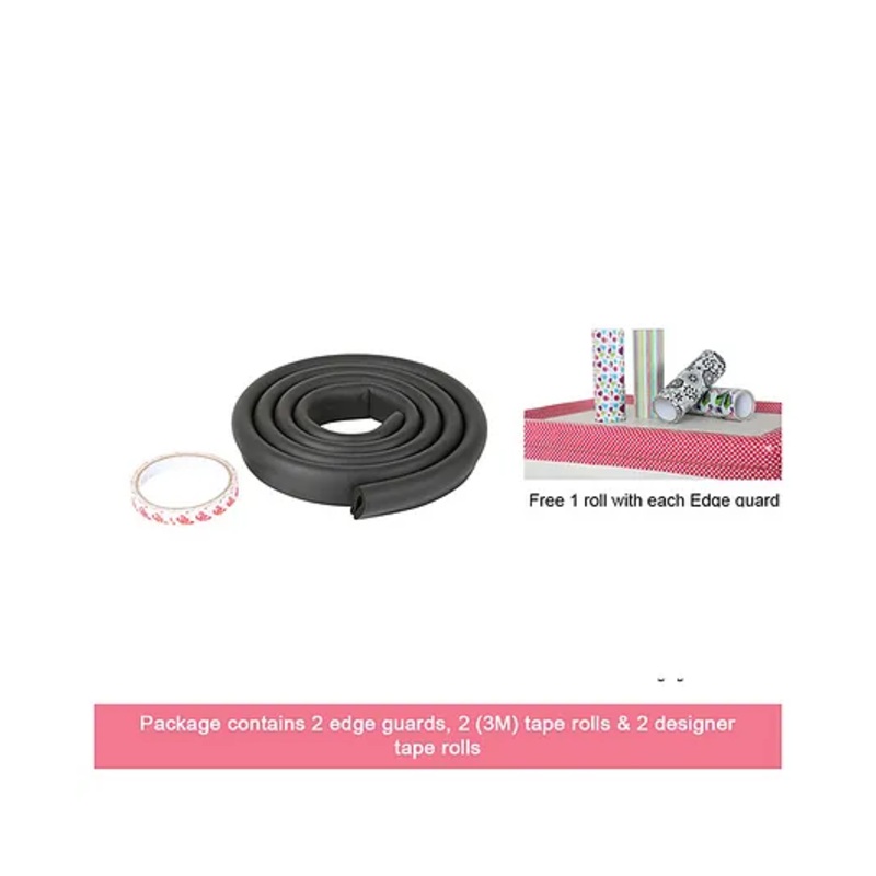 Unique High Density U Shaped Edge Guard Pack of 2 – Black