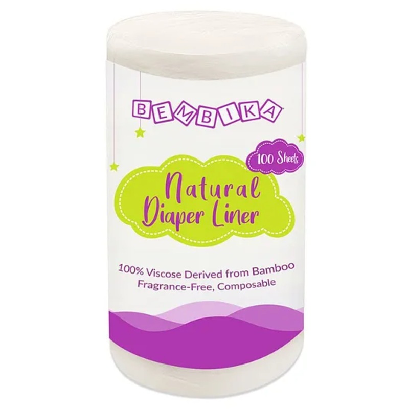 Bembika Bamboo Cloth Diaper Insert Liner – 100 Pieces