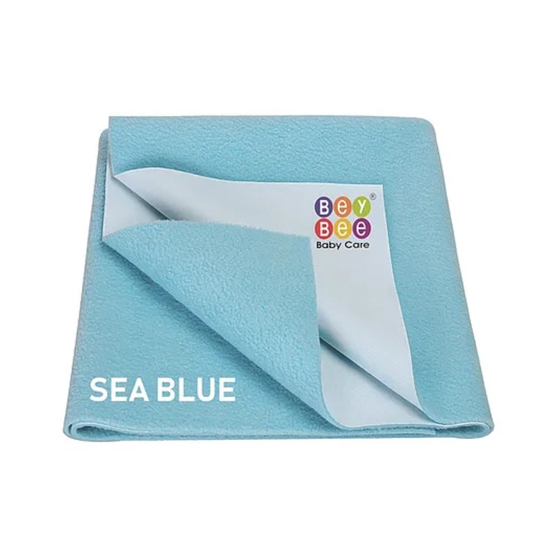 BeyBee Cotton Baby Bed Protecting Mat Medium – Sea Blue