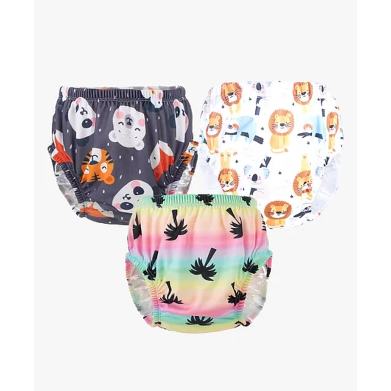 Chinmay Kids Baby Panty Boys and Girls Reusable Washable Printed Panty Pack of 3 – Multicolor