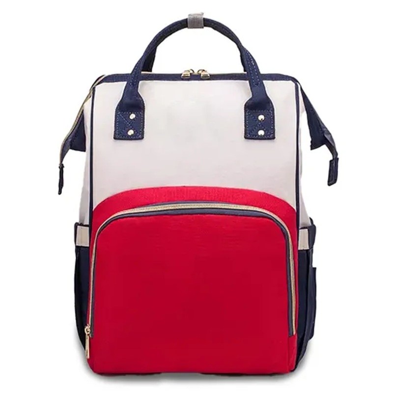 Chinmay Kids Large Capacity Diaper Backpack with Insulated Bottle Storage –  Red & White