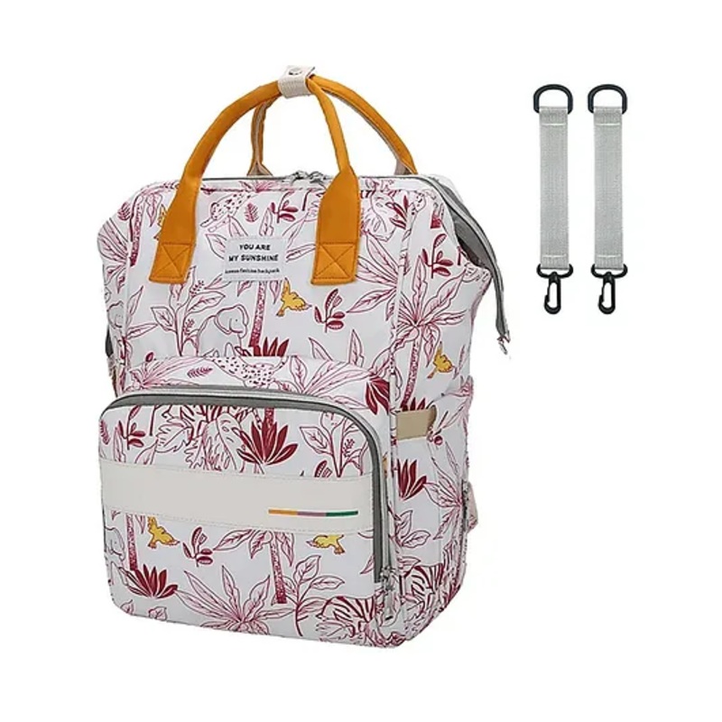 House of Quirk Baby Diaper Bag Maternity Backpack White Zebra – Multicolor