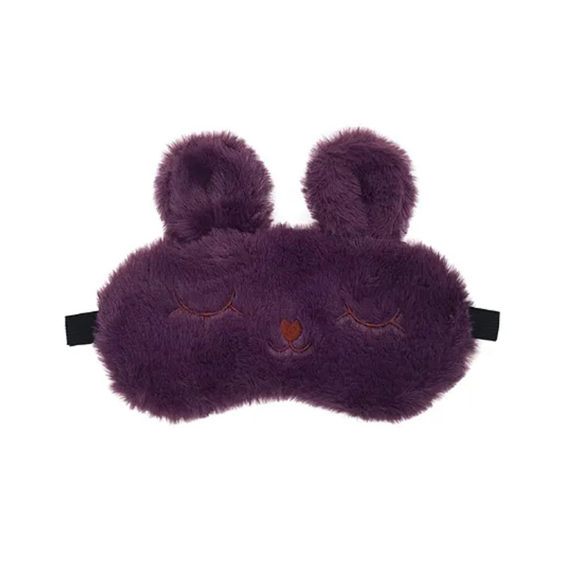 Jenna Fur Bunny Purple Cute Sleeping Eye Mask