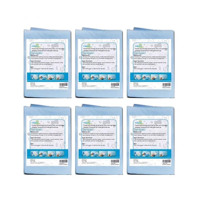 Organic magic  Disposable Underpads Sheets – Pack of 6