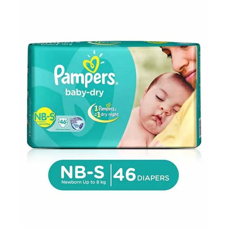 Pampers Taped Diapers Small (NB – S) 46 count
