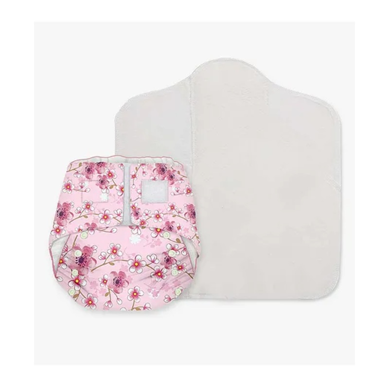 Snugkins Reusable Cloth Diaper With Organic Cotton Pad And Booster Pad –  Multicolour