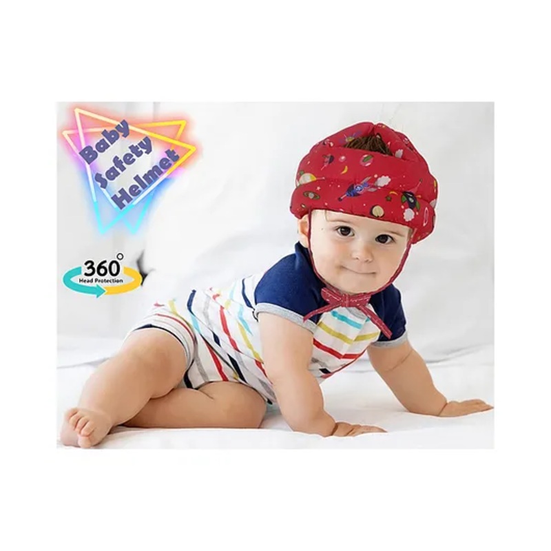 Synlark Baby Safety Helmet Head Protector for Walking – Red