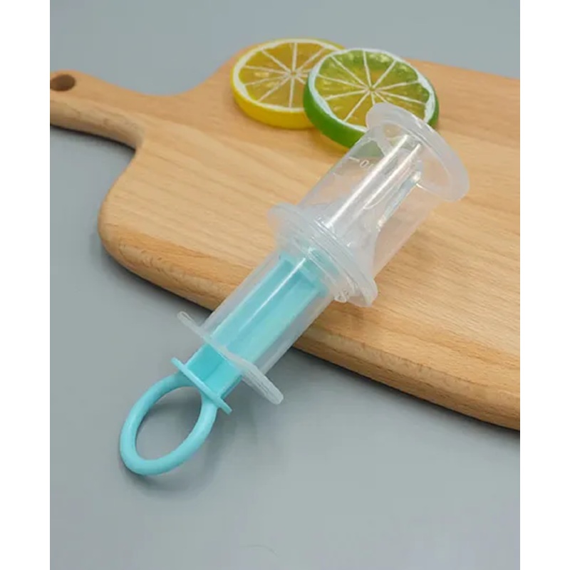 The Cheeky Kidzz Multi-Functional Baby Smart Medicine Needle Feeder Squeeze Medicine Dropper (BLUE)