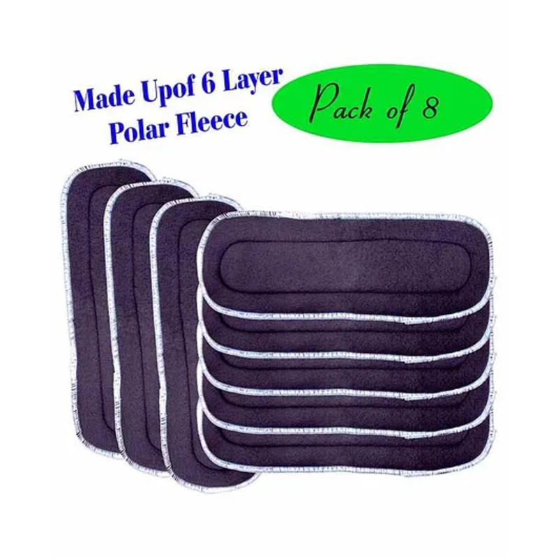The Little Lookers 6 Layer Polar Fleece Insert Pack Of 8 – Grey