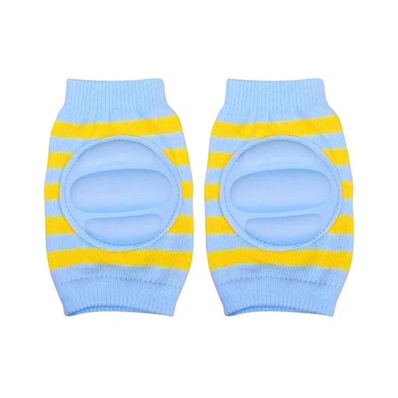 The Little Lookers Striped Baby Knee Pads – Blue