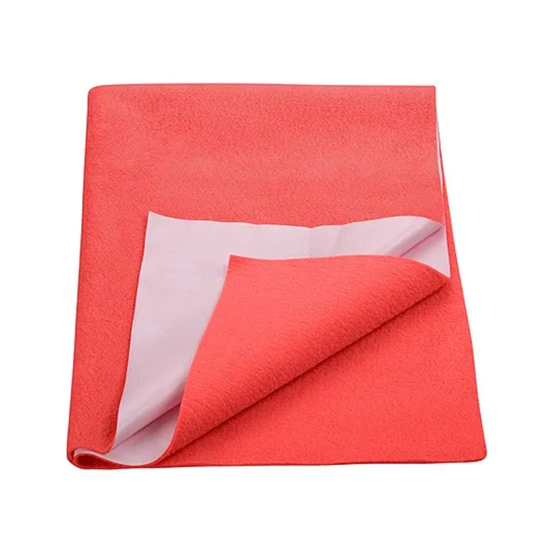 Trance Home Linen Supersoft Soft Extra Absorbent Baby Dry Sheet for Kids- Large, Coral