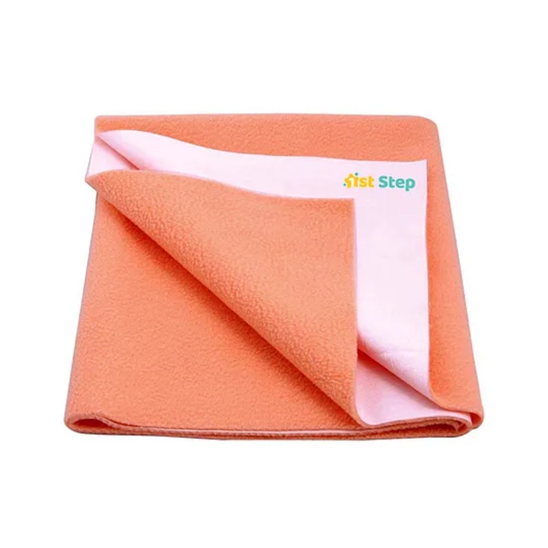 1st Step Supa Dry Extra Absorbent Dry Sheet Bed Protector Mattress Protector- Orange