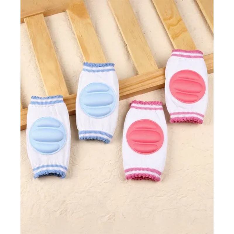 Baby Elbow & Knee Pads Set of 2 Pairs – Pink Blue