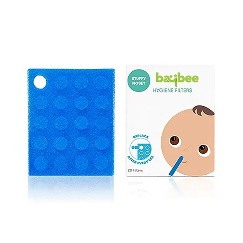 Baybee Nose Cleaner Nasal Aspirator Replacement Filters Blue – 20 Pieces