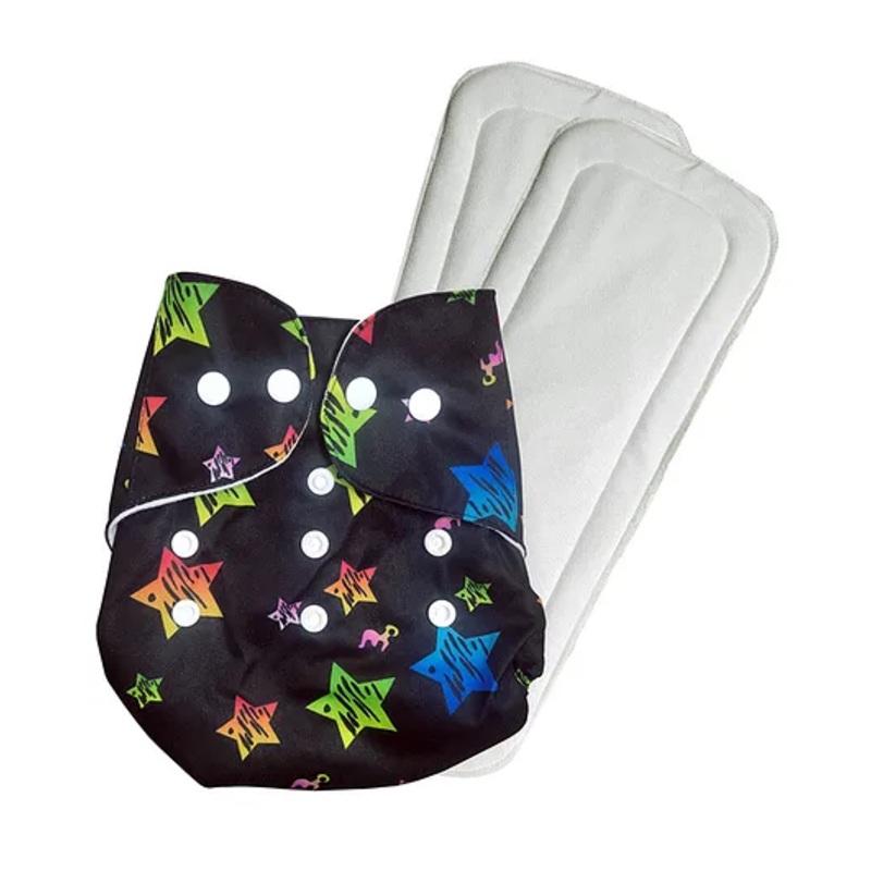 Domenico Washable Baby Diaper Premium Cloth Diaper Reusable Adjustable Size Waterproof Pocket Cloth Diaper Nappie