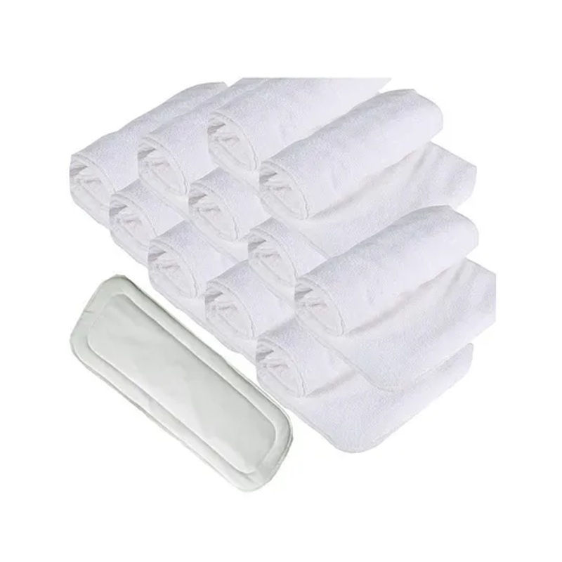 DOMENICO Wet Free Cloth Nappies Inserts Pack 12 – White