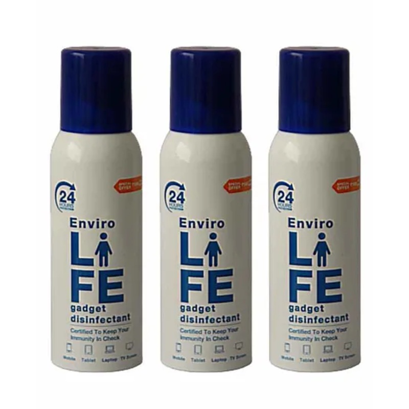 Envirolife Gadget Disinfectant Spray Pack of 3 – 120 ml Each