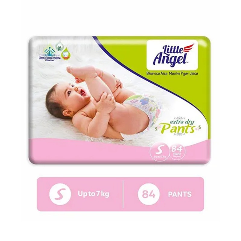 Little Angel Pant Style Extra Dry Small Diapers – 84 Pieces