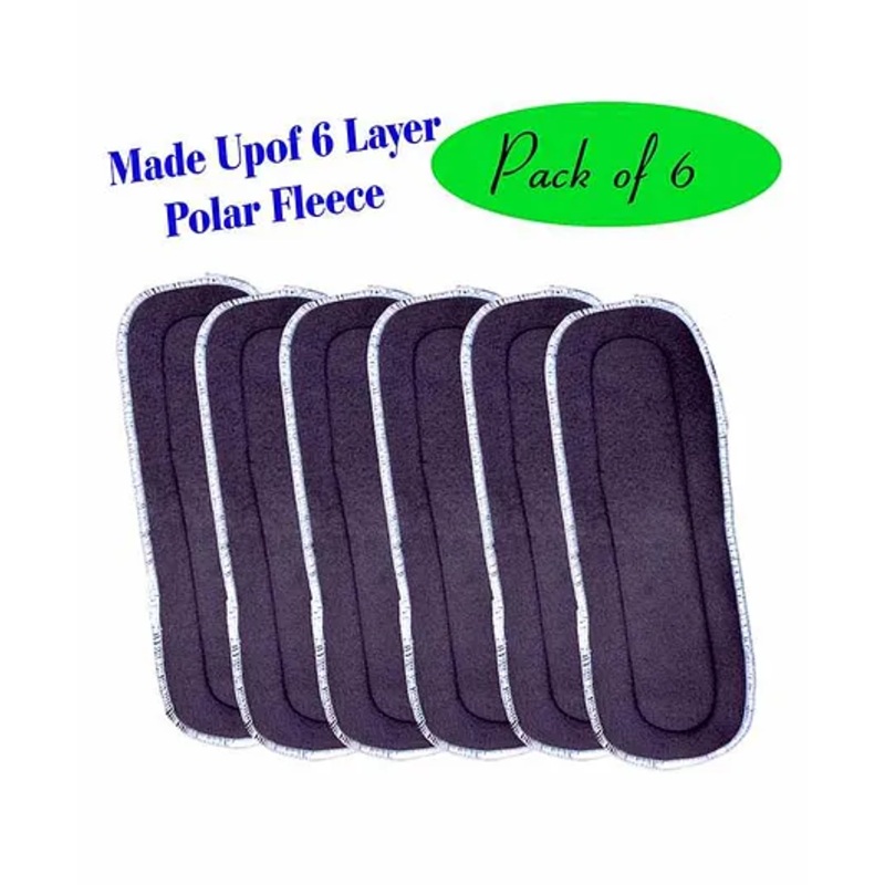 The Little Lookers 6 Layer Polar Fleece Insert Pack Of 6 – Grey