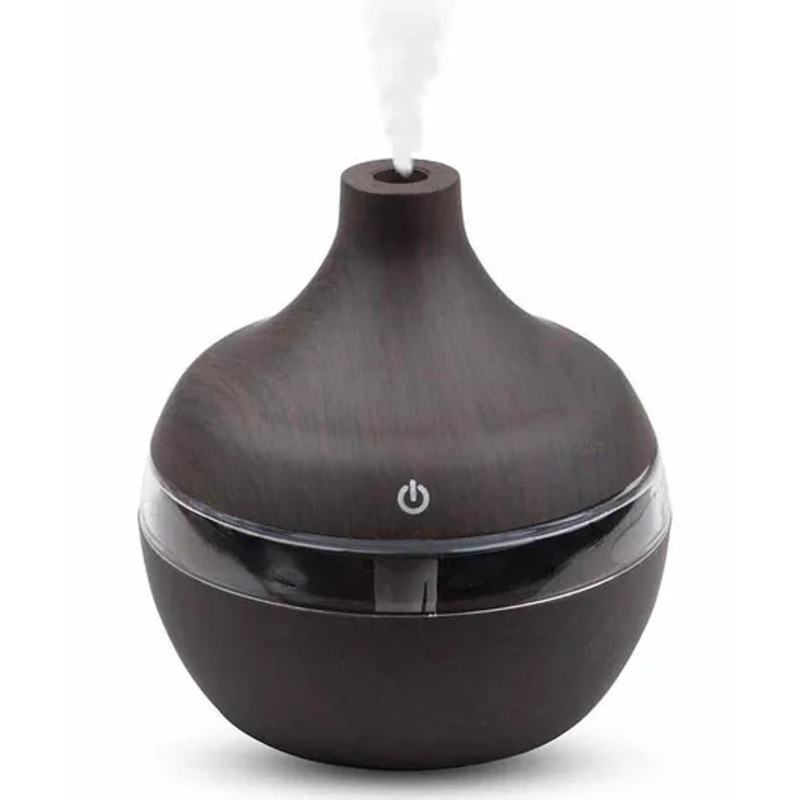 Allin Exporters PY002-BW USB Mini Ultrasonic Humidifier With Essential Oil Aroma Diffuser Grey – 200 ml