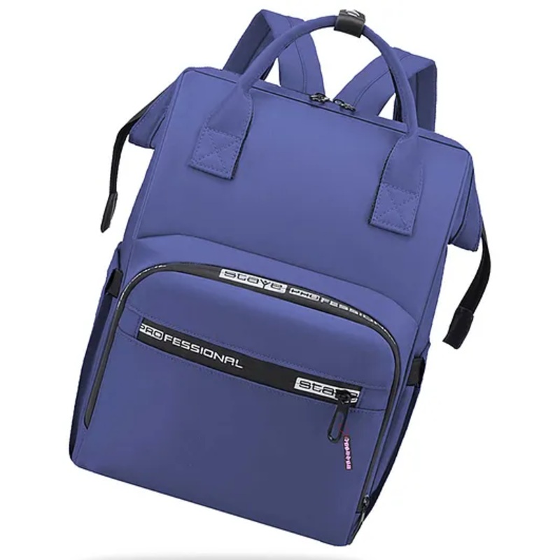 Bembika Multi Function Waterproof Large Capacity Diaper Backpack   Blue